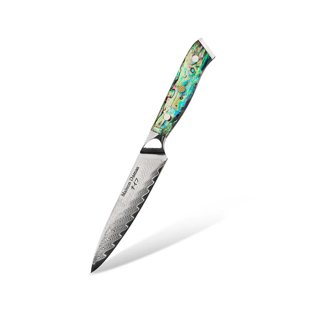 Acheter Couteau utilitaire 5.7 '', petit couteau fait à la main japonais  AUS-10 3 couches en acier, Chefs japonais, couteau d'office de cuisine  GRANDSHARP