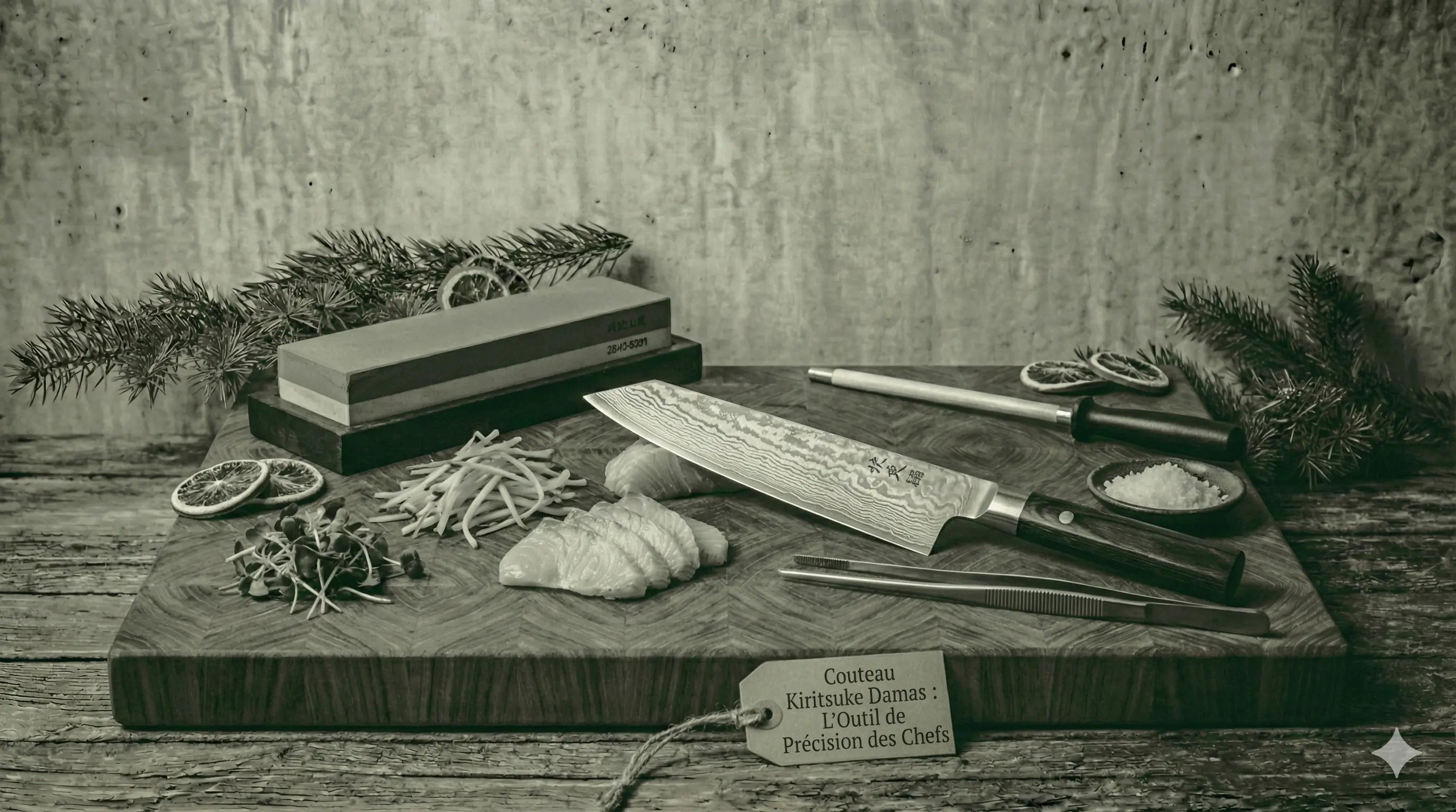 Couteau Kiritsuke Damas : L'Excellence Japonaise pour Chefs Exigeants – Maison Damas
