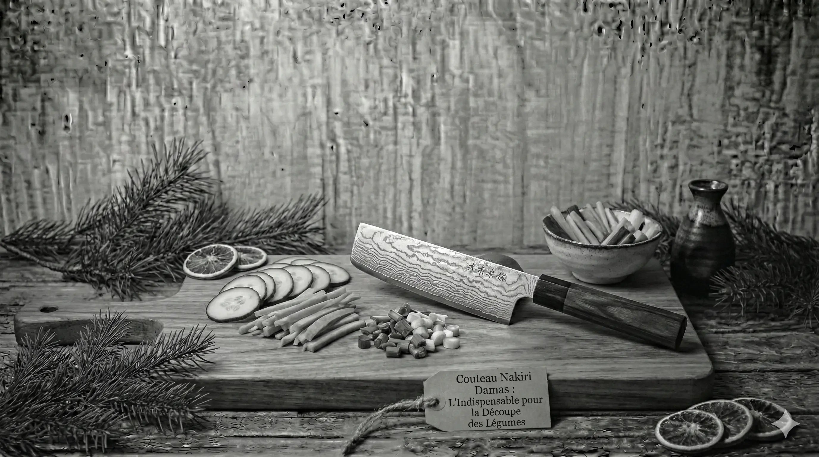 Couteau Nakiri Damas : L'Expert de la Découpe de Légumes – Maison Damas