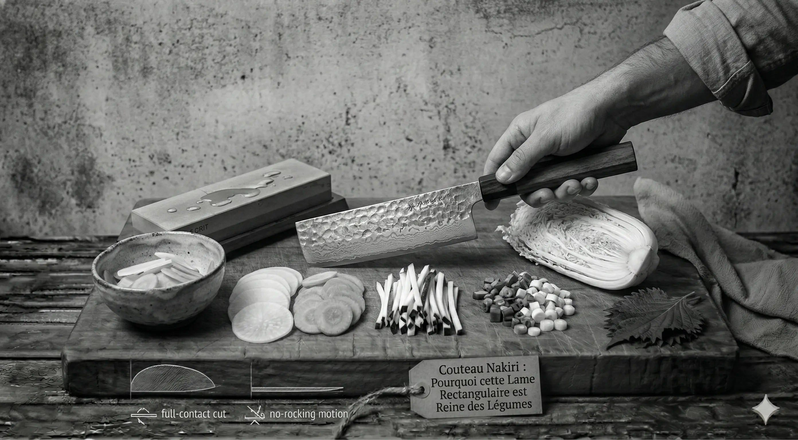Couteau Nakiri : La Lame Rectangulaire Reine des Légumes | Maison Damas