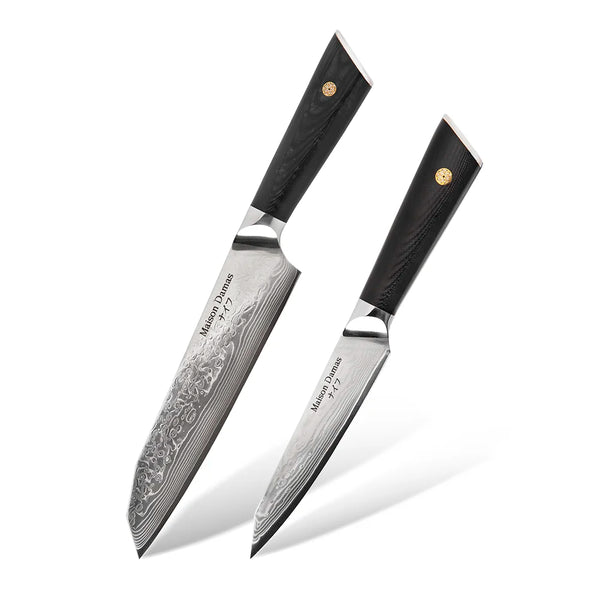 Santoku- und Utility-Messer-Set - Yoko Kollektion - - Maison Damas