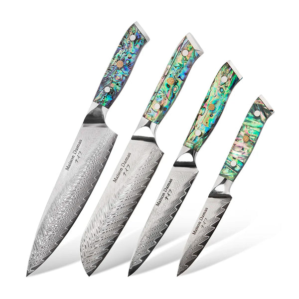 Set of 4 japanese knives - Nagasaki collection - Maison Damas