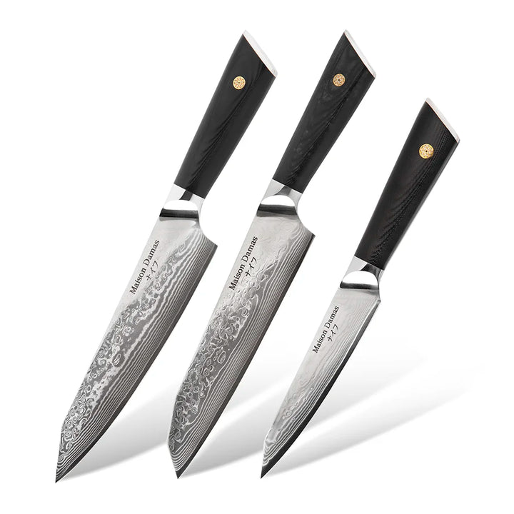 Set of 3 japanese knives - Yoko collection - Maison Damas