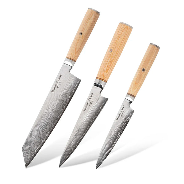 Set of 3 japanese knives - Matsu collection - Maison Damas